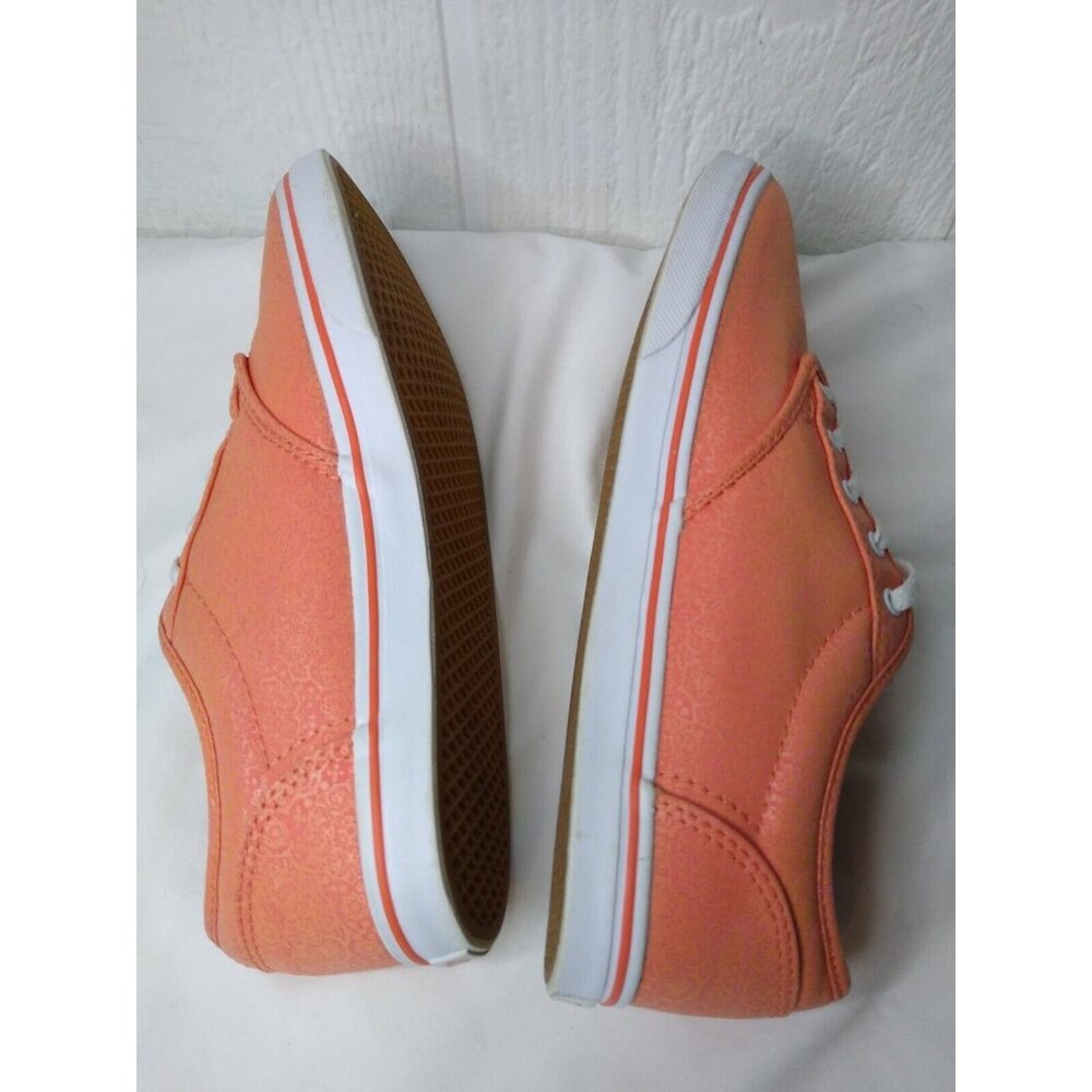 VANS Atwood Womens Sz 8 Low Coral White Henna Print Canvas Sneakers Shoes - Picture 5 of 9